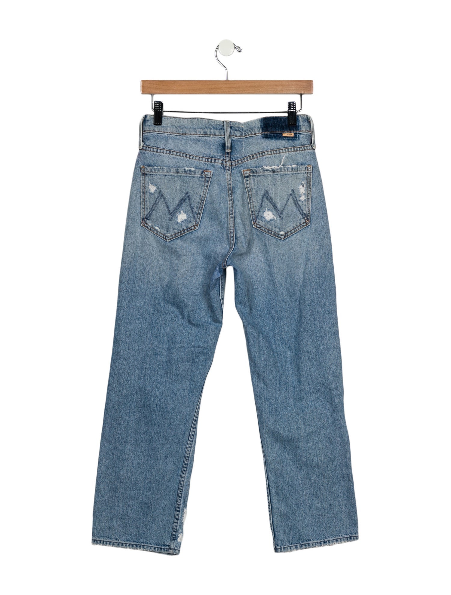 Mother High-Rise Straight Leg Jeans